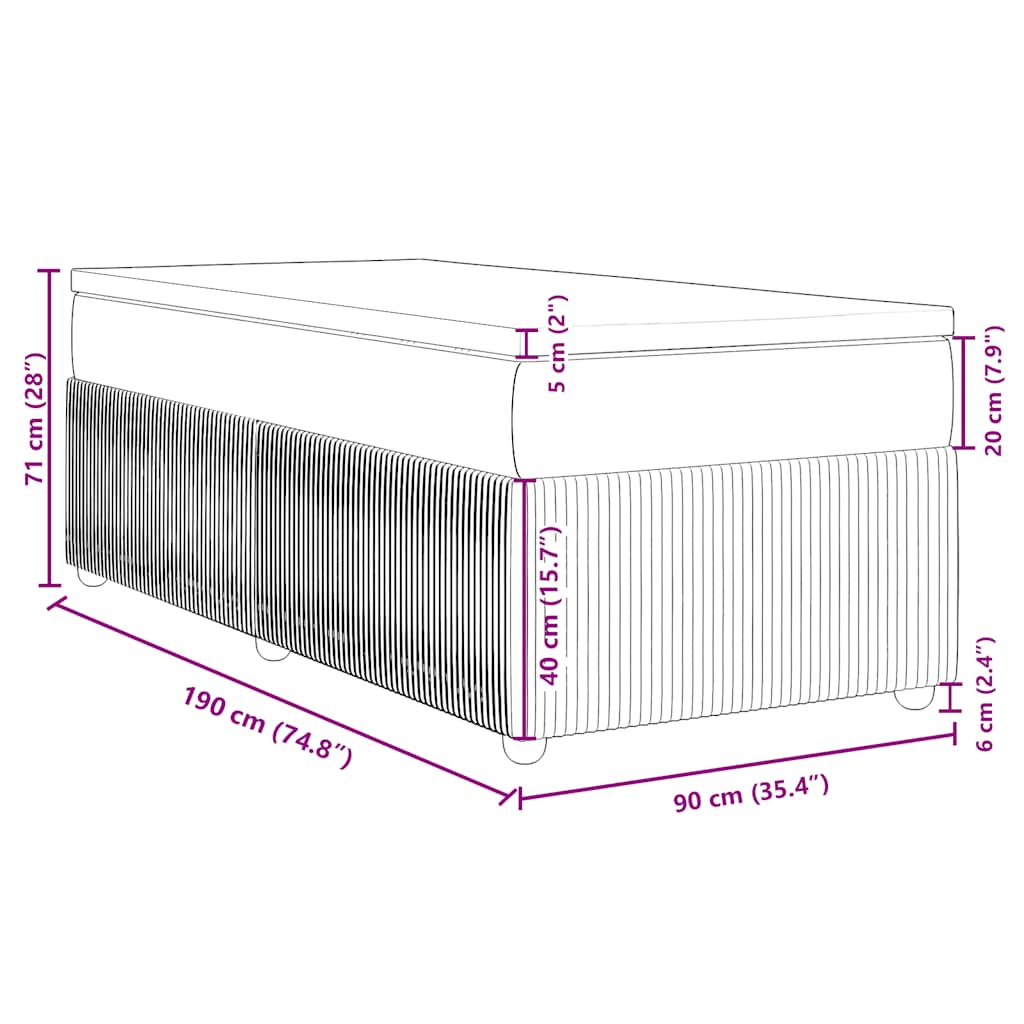 Boxspringbett Mit Matratze Stoff