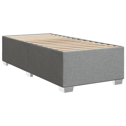 Boxspringbett Mit Matratze Stoff Hellgrau