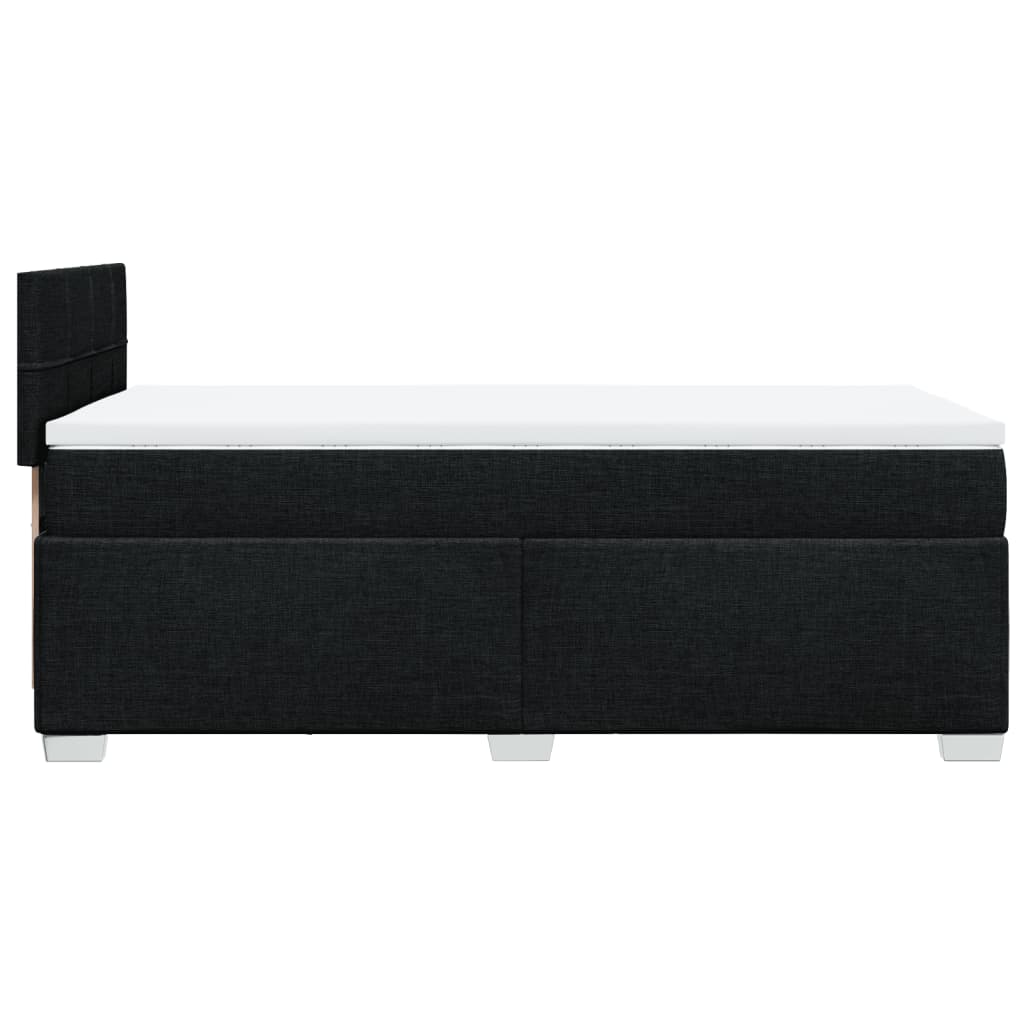 Boxspringbett Mit Matratze Stoff Schwarz