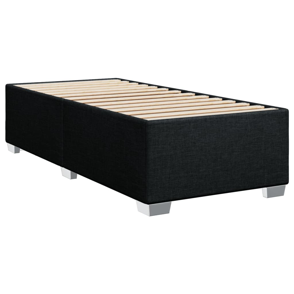 Boxspringbett Mit Matratze Stoff Schwarz