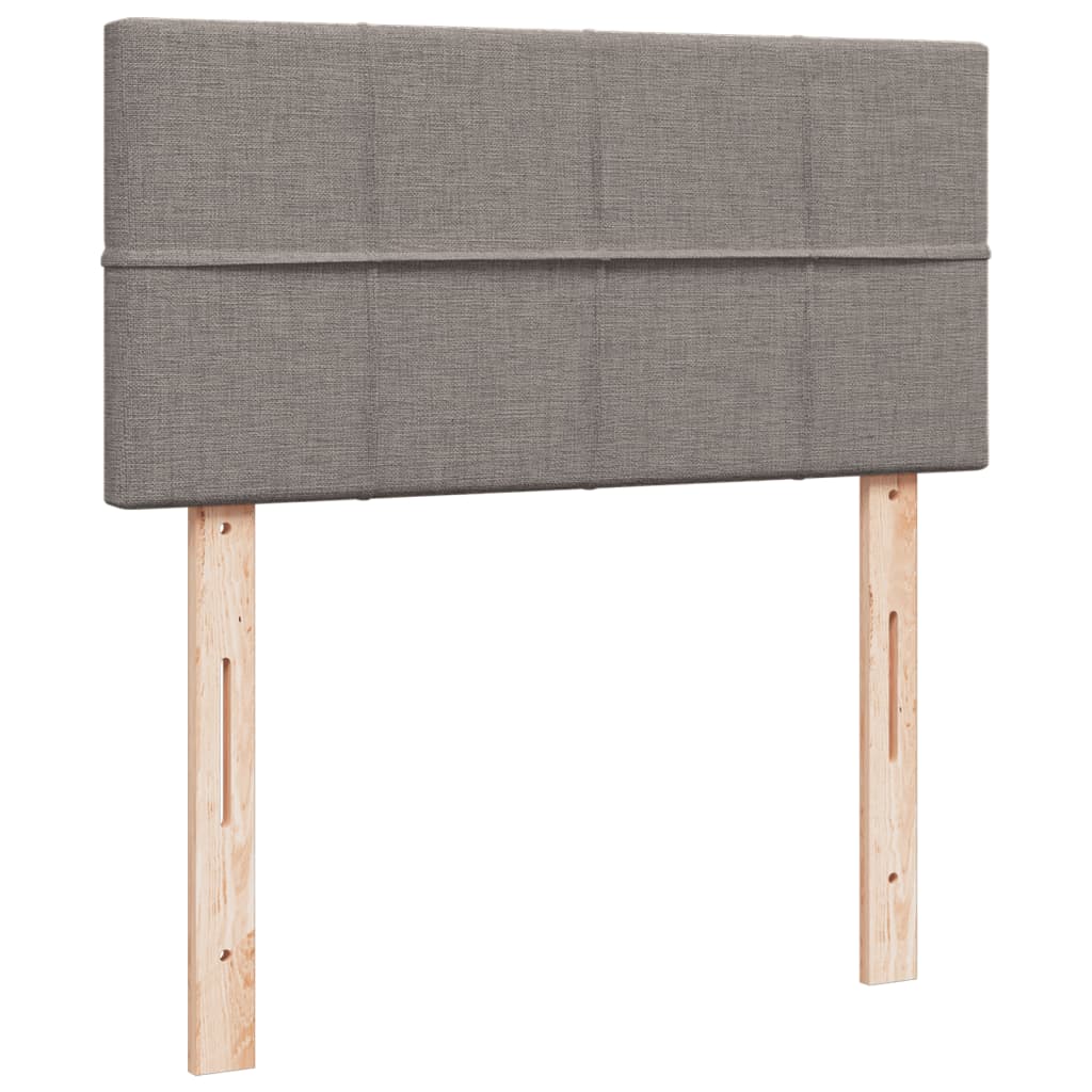Boxspringbett Mit Matratze Stoff Taupe