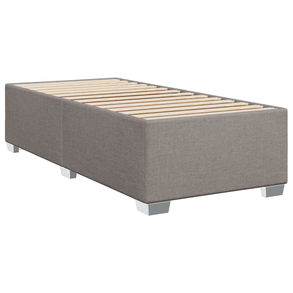 Boxspringbett Mit Matratze Stoff Taupe
