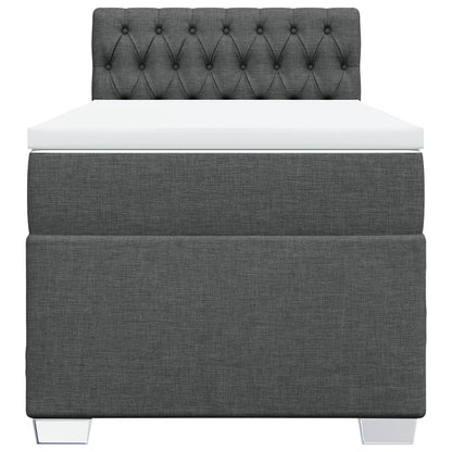 Boxspringbett Mit Matratze Stoff Dunkelgrau