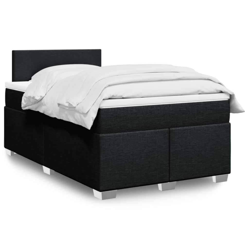 Boxspringbett Mit Matratze Stoff Schwarz