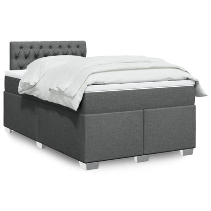 Boxspringbett Mit Matratze Stoff Dunkelgrau