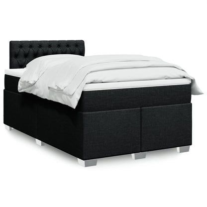Boxspringbett Mit Matratze Stoff Schwarz