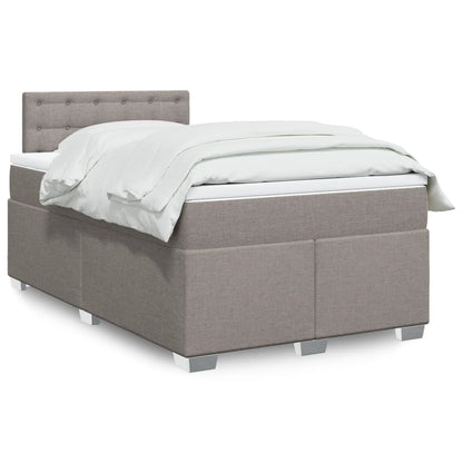 Boxspringbett Mit Matratze Stoff Taupe