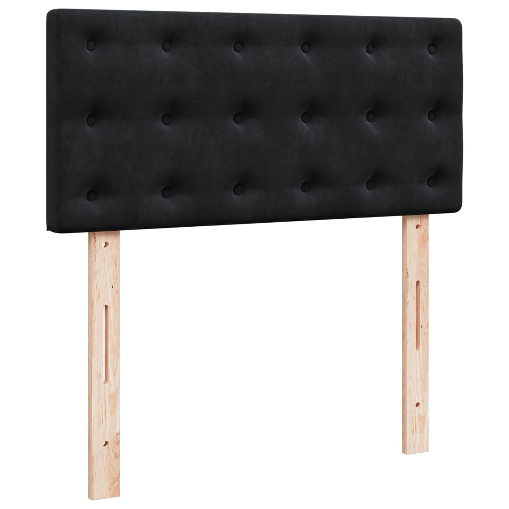 Boxspringbett Mit Matratze Samt Schwarz