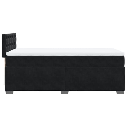 Boxspringbett Mit Matratze Samt Schwarz