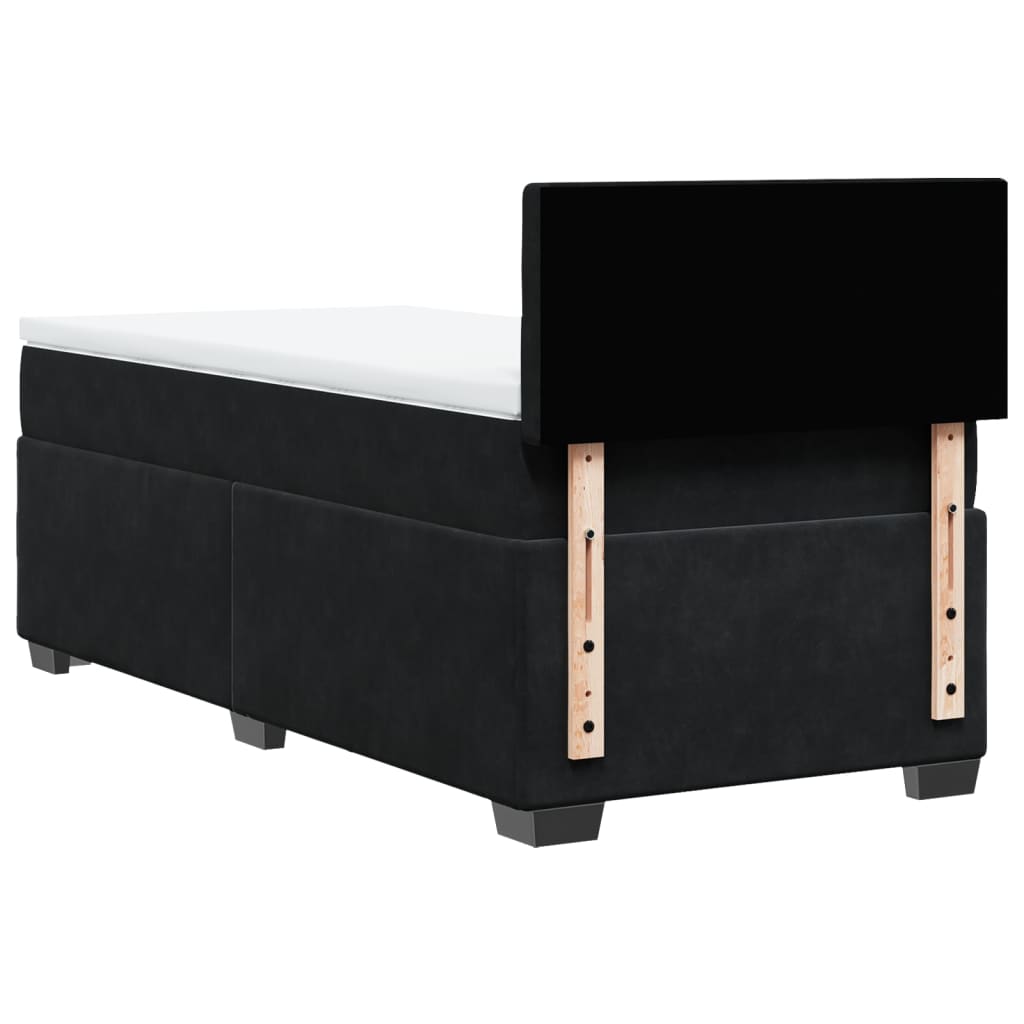 Boxspringbett Mit Matratze Samt Schwarz