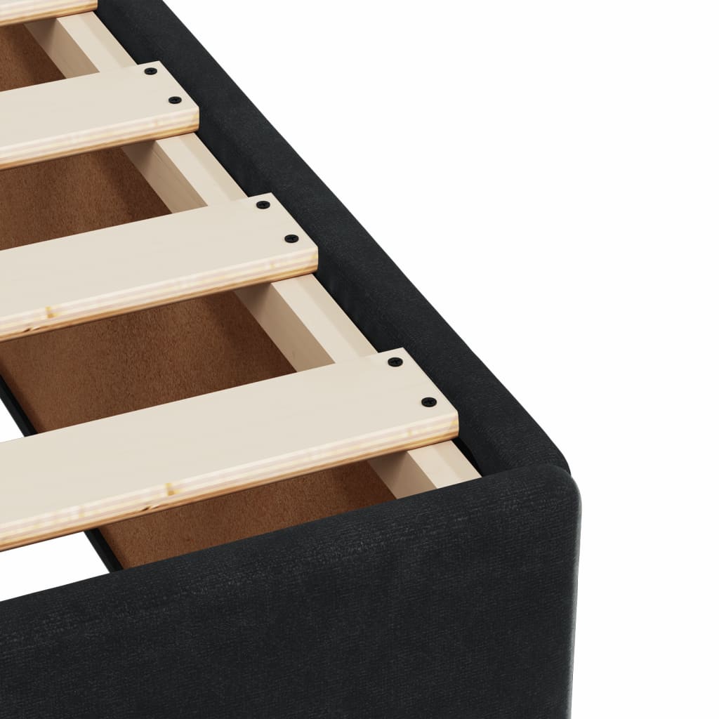 Boxspringbett Mit Matratze Samt Schwarz