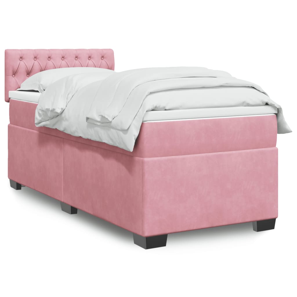 Boxspringbett Mit Matratze Samt Rosa