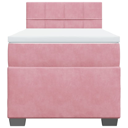 Boxspringbett Mit Matratze Samt Rosa
