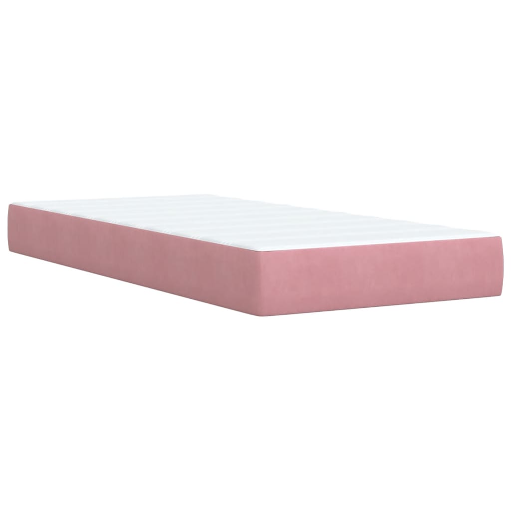 Boxspringbett Mit Matratze Samt Rosa