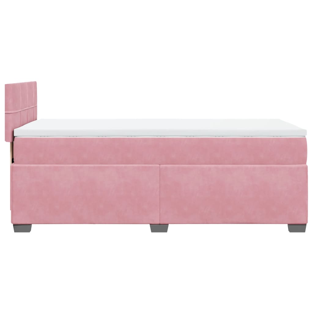 Boxspringbett Mit Matratze Samt Rosa