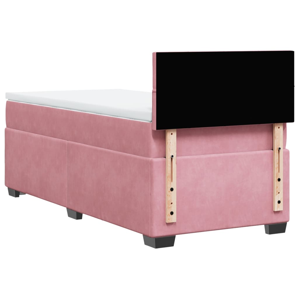 Boxspringbett Mit Matratze Samt Rosa