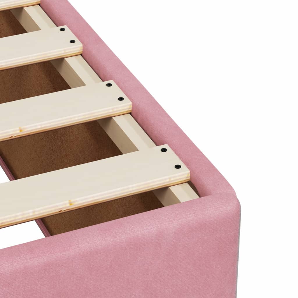 Boxspringbett Mit Matratze Samt Rosa