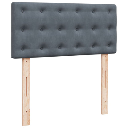 Boxspringbett Mit Matratze Samt Dunkelgrau