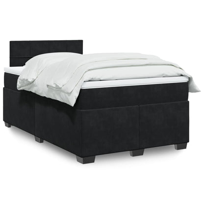 Boxspringbett Mit Matratze Samt Schwarz