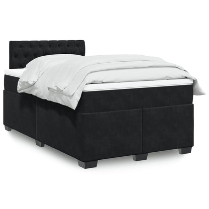 Boxspringbett Mit Matratze Samt Schwarz