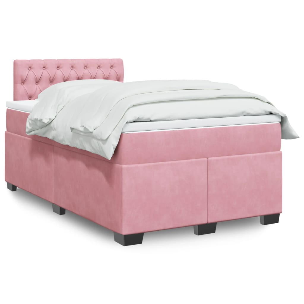 Boxspringbett Mit Matratze Samt Rosa