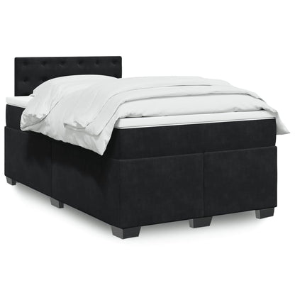 Boxspringbett Mit Matratze Samt Schwarz