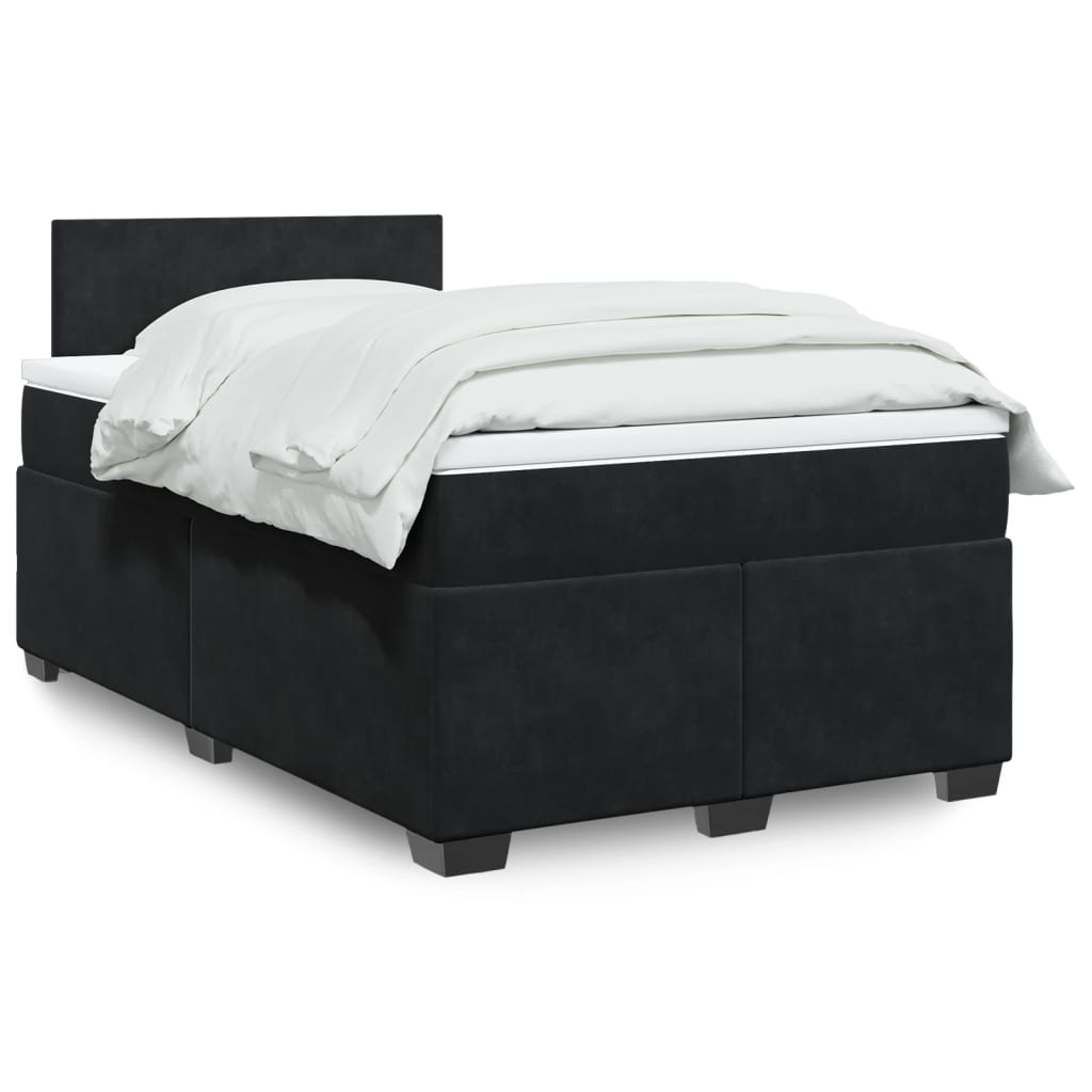 Boxspringbett Mit Matratze Samt Schwarz