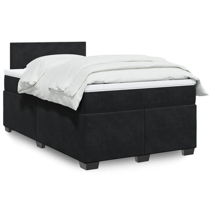 Boxspringbett Mit Matratze Samt Schwarz