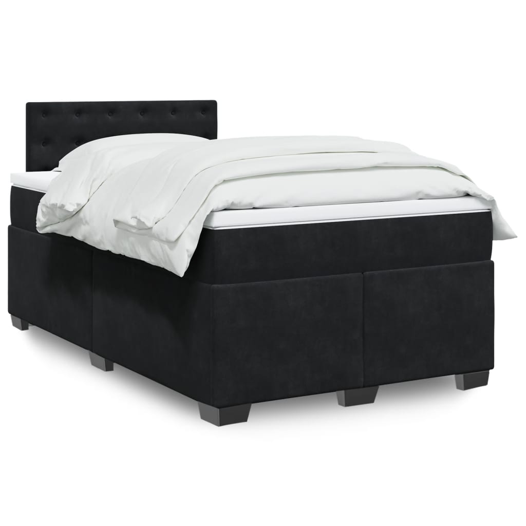 Boxspringbett Mit Matratze Samt Schwarz