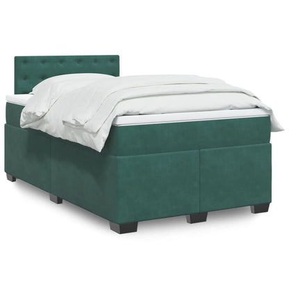 Boxspringbett Mit Matratze Samt Dunkelgrün
