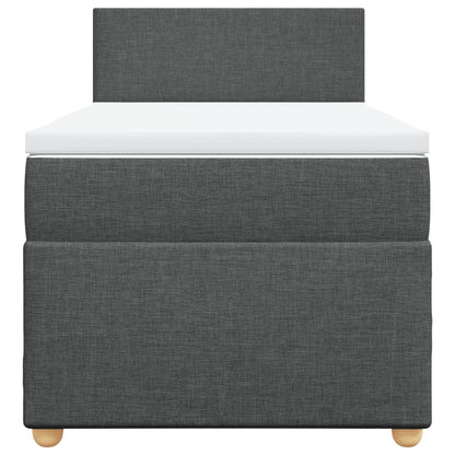 Boxspringbett Mit Matratze Stoff Dunkelgrau