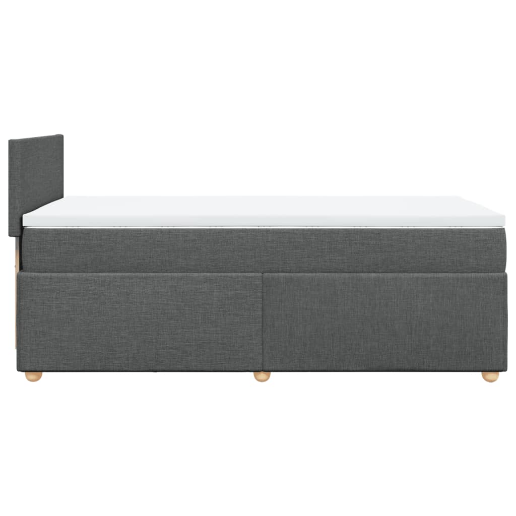 Boxspringbett Mit Matratze Stoff Dunkelgrau