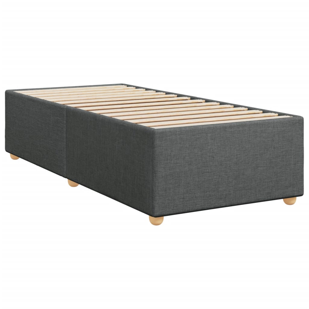 Boxspringbett Mit Matratze Stoff Dunkelgrau