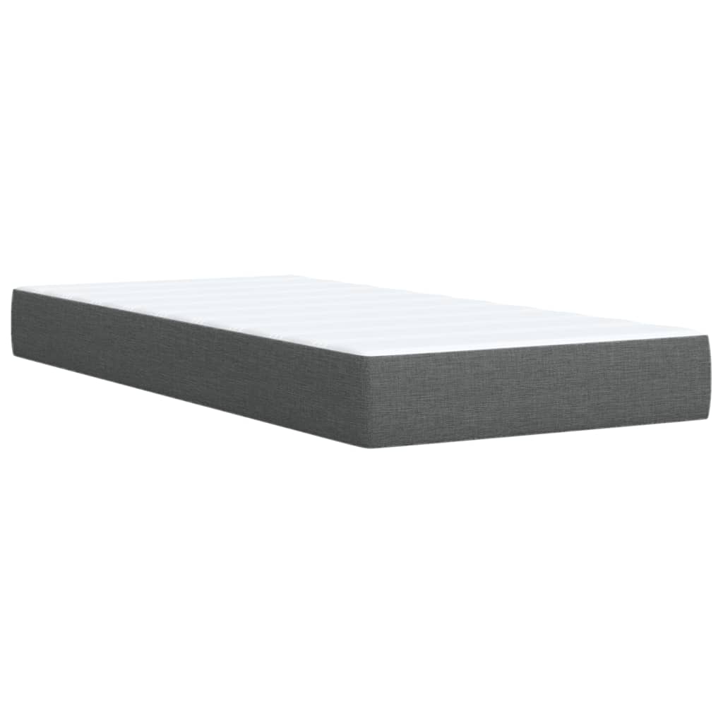 Boxspringbett Mit Matratze Stoff Dunkelgrau