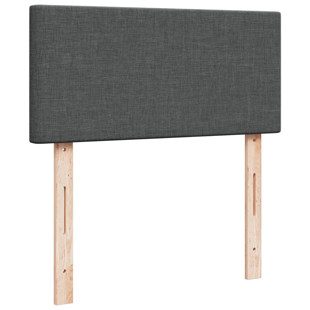 Boxspringbett Mit Matratze Stoff Dunkelgrau