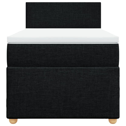 Boxspringbett Mit Matratze Stoff Schwarz