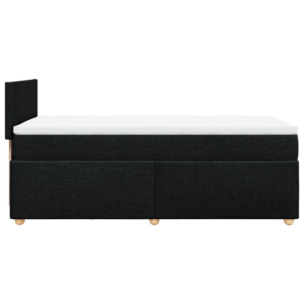 Boxspringbett Mit Matratze Stoff Schwarz