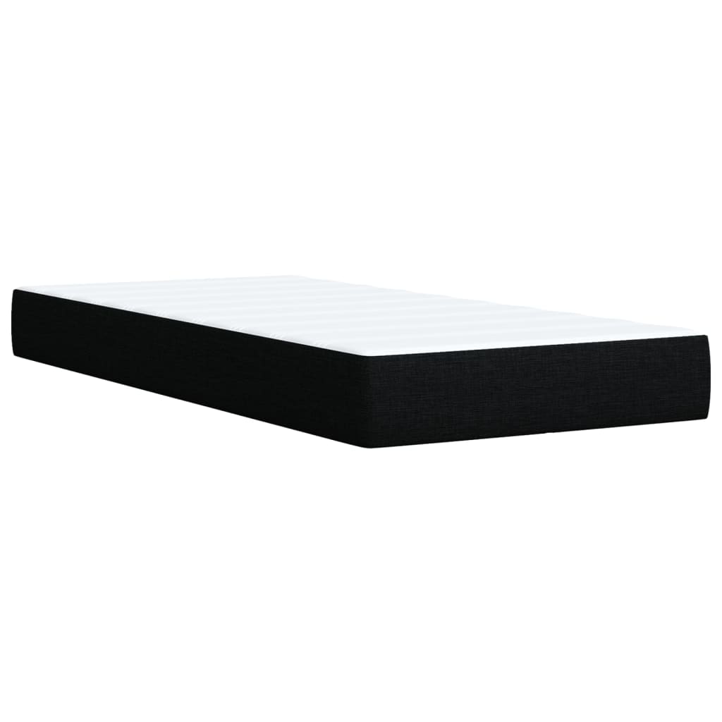 Boxspringbett Mit Matratze Stoff Schwarz