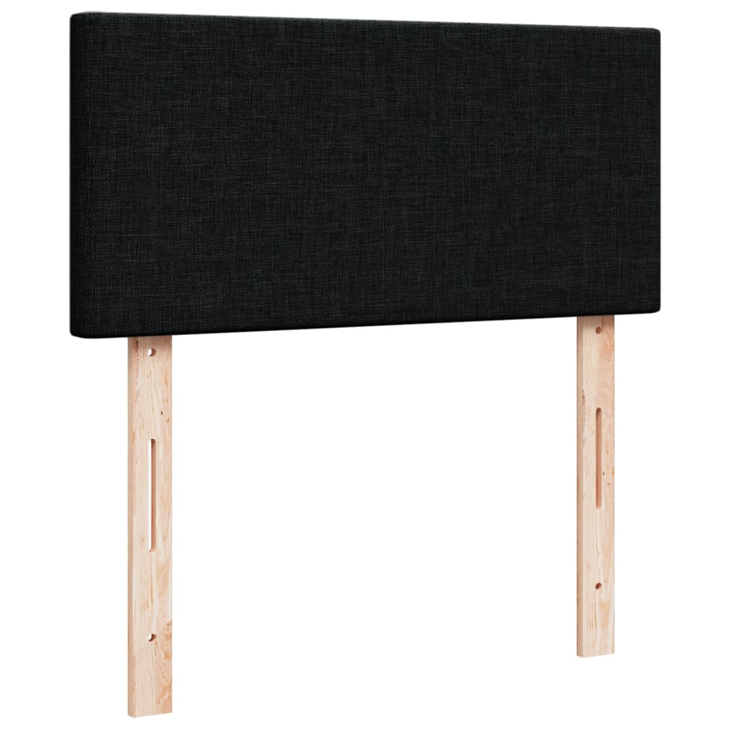 Boxspringbett Mit Matratze Stoff Schwarz