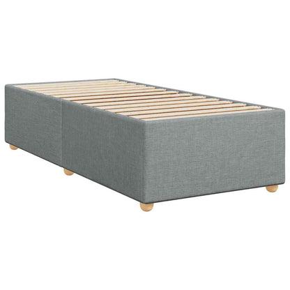 Boxspringbett Mit Matratze Stoff Hellgrau