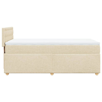 Boxspringbett Mit Matratze Stoff Creme