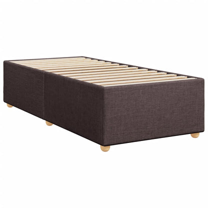 Boxspringbett Mit Matratze Stoff Dunkelbraun