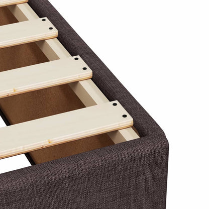 Boxspringbett Mit Matratze Stoff Dunkelbraun