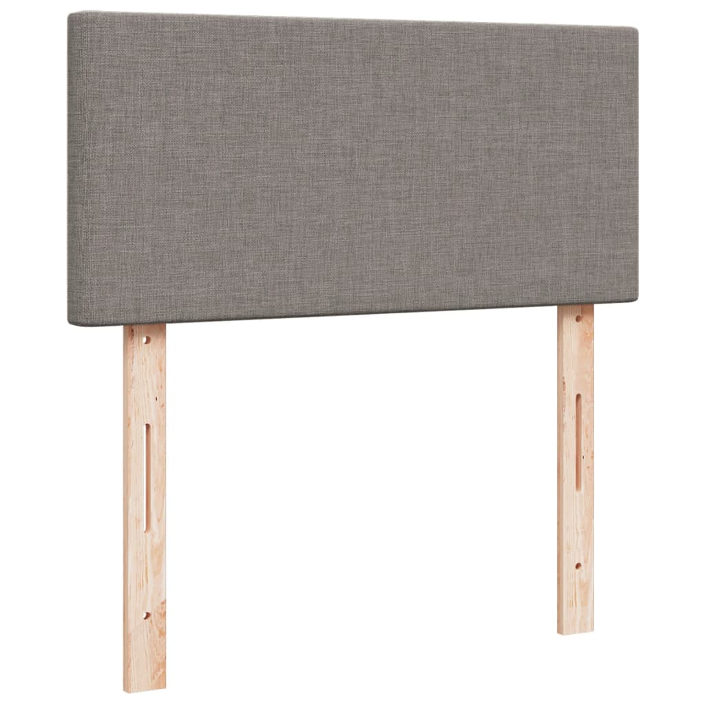 Boxspringbett Mit Matratze Stoff Taupe