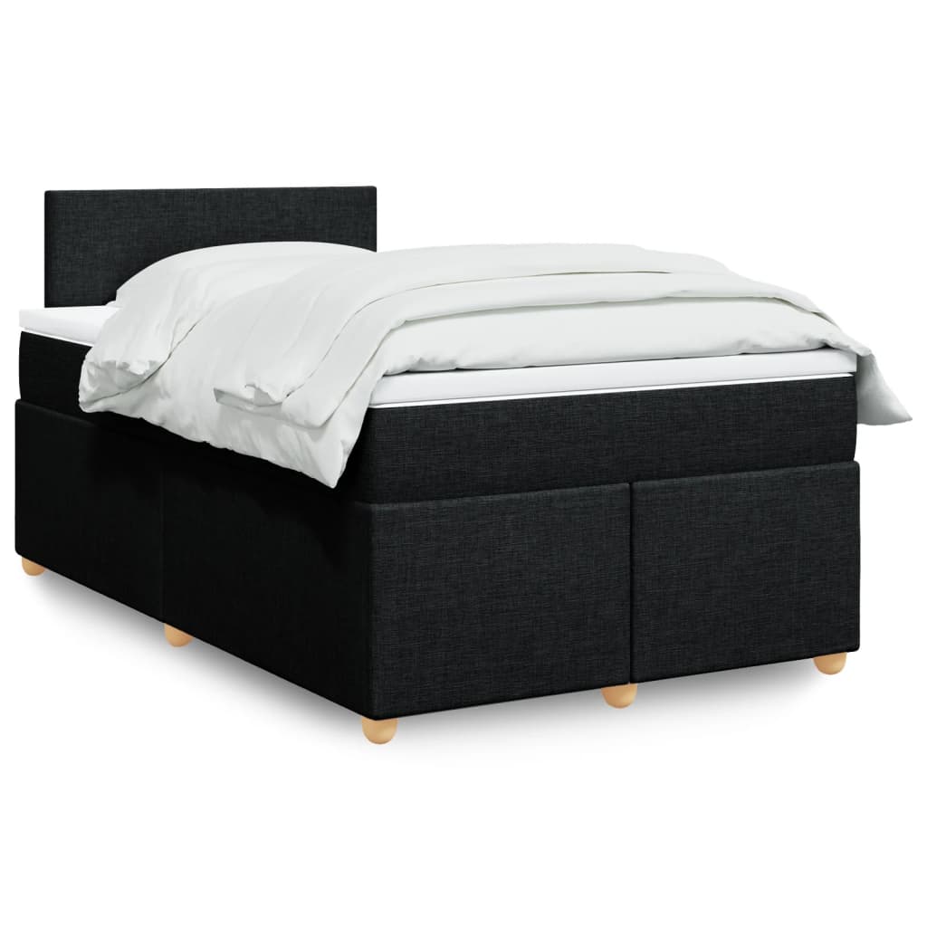 Boxspringbett Mit Matratze Stoff Schwarz