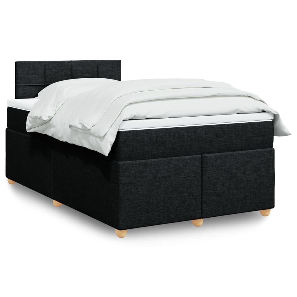Boxspringbett Mit Matratze Stoff Schwarz