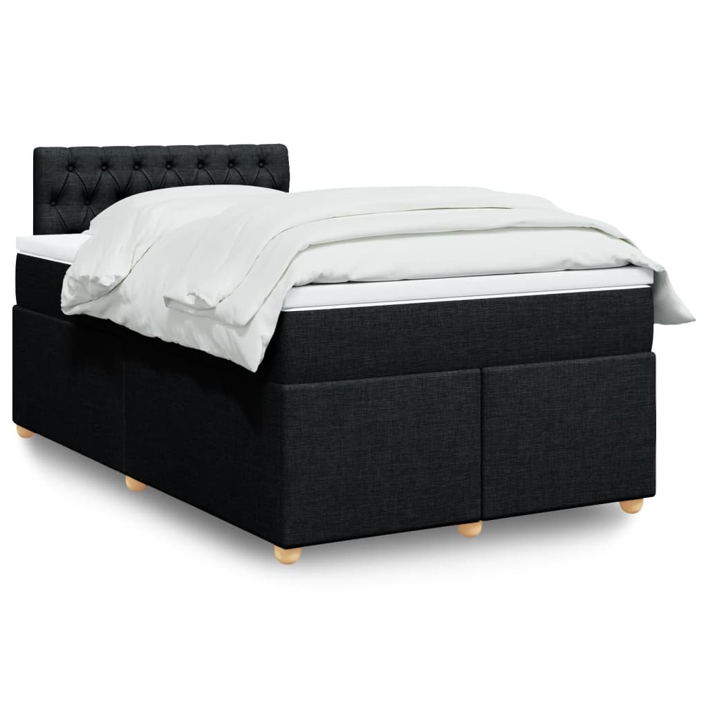 Boxspringbett Mit Matratze Stoff Schwarz