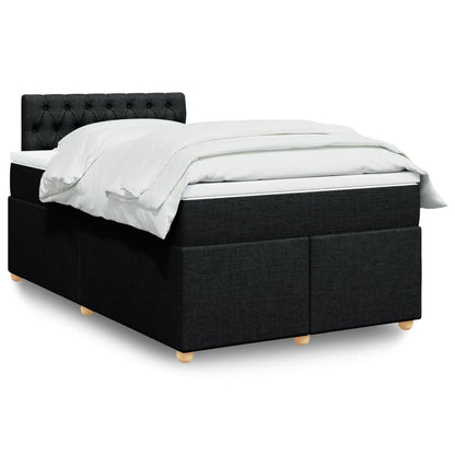 Boxspringbett Mit Matratze Stoff Schwarz