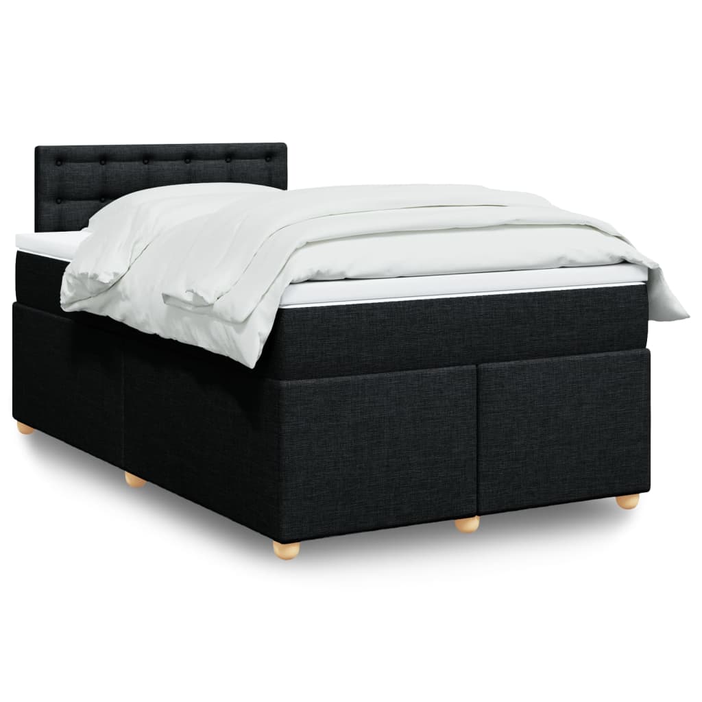 Boxspringbett Mit Matratze Stoff Schwarz