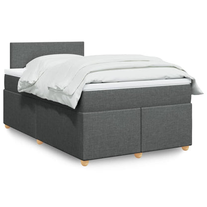Boxspringbett Mit Matratze Stoff Dunkelgrau